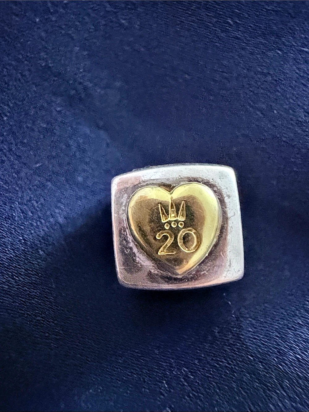 Pandora I Love You Cube Charm Authentic Pandora 20th Anniversary Love